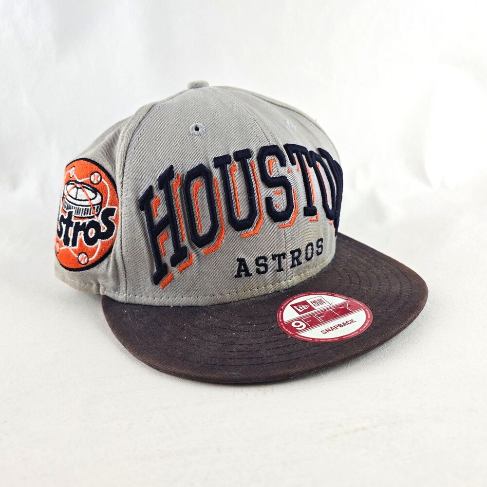 Houston Astros Hat Mens Gray Snapback Cooperstown New Era 9Fifty Astrodome